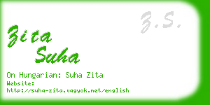 zita suha business card